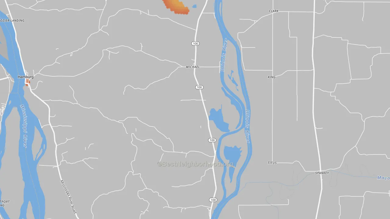 Bike Grade map of Michael, IL