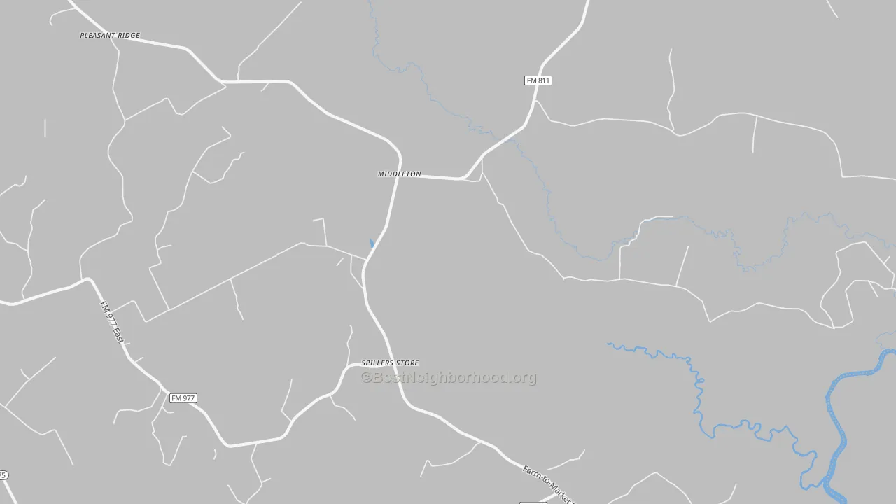 Bike Grade map of Middleton, TX