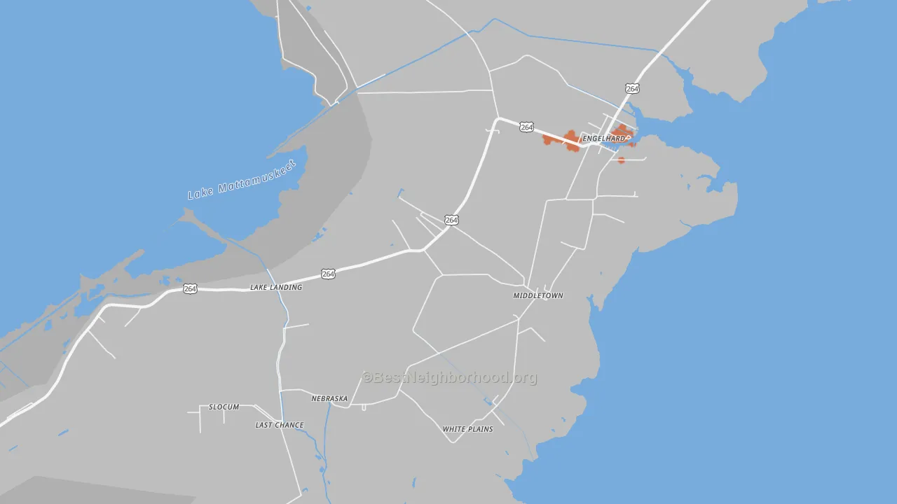 Bike Grade map of Middletown, NC