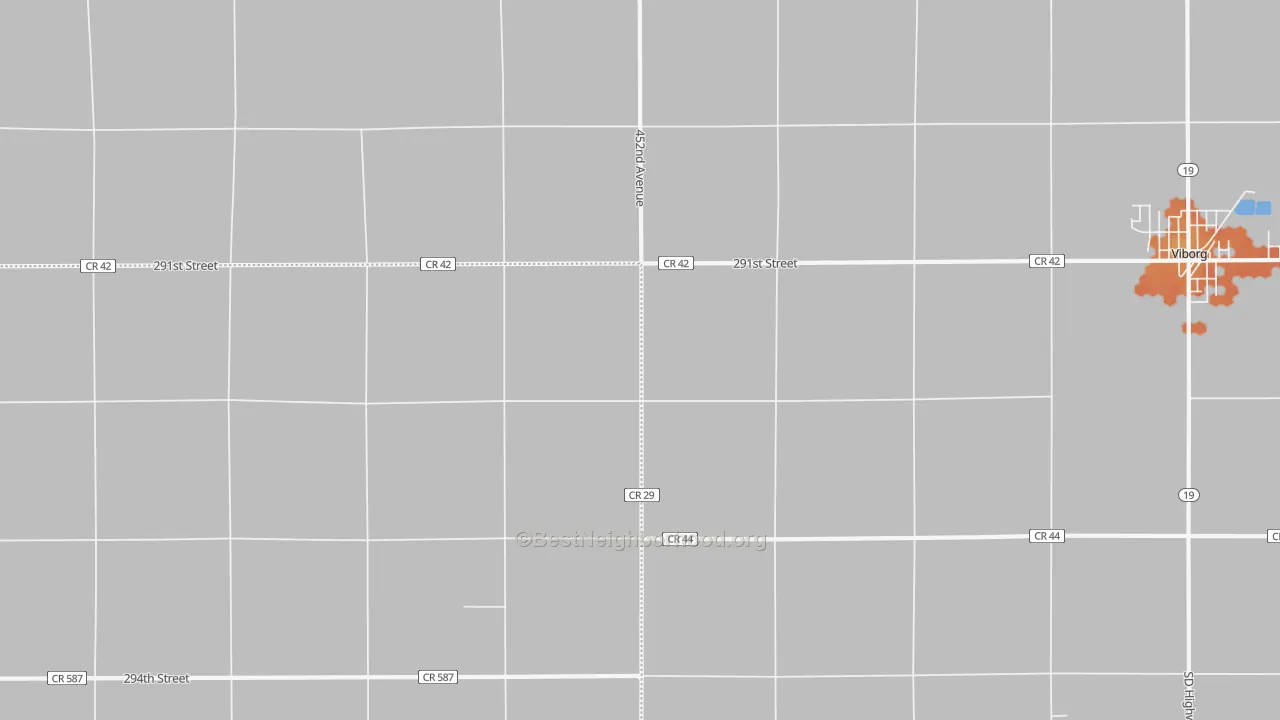 Bike Grade map of Midway, SD
