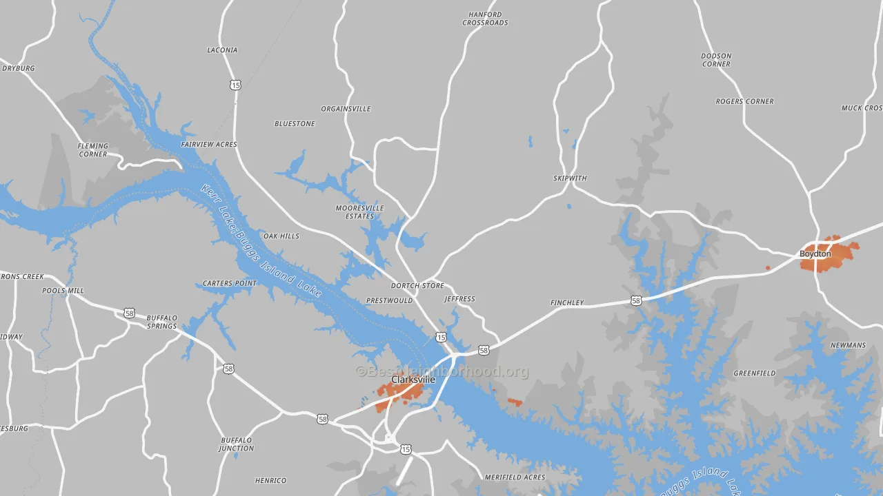 Bike Grade map of Midway, VA