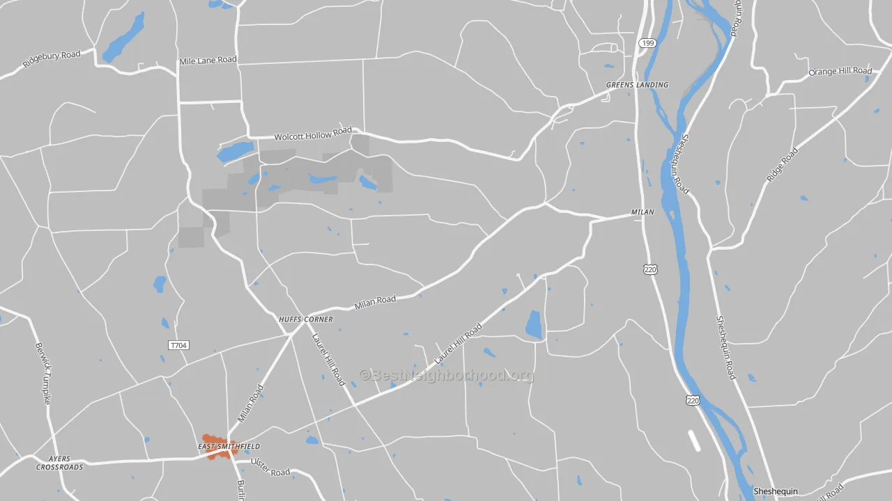Bike Grade map of Milan, PA
