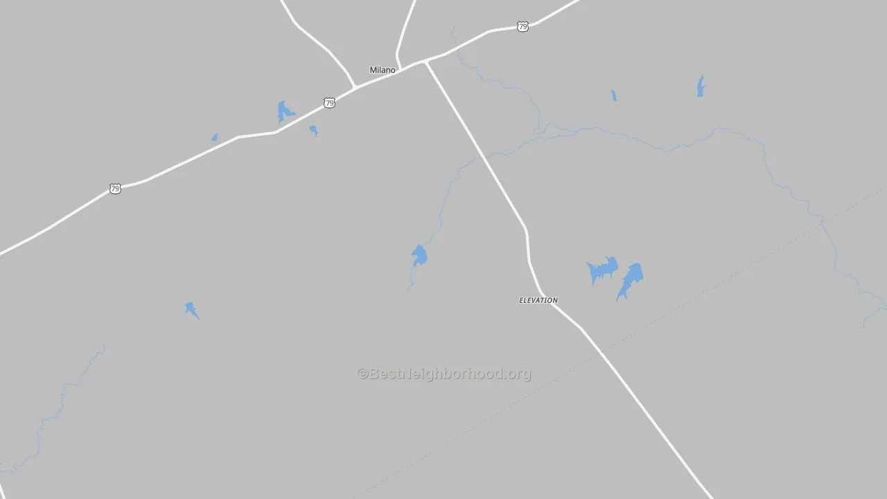 Bike Grade map of Milano, TX