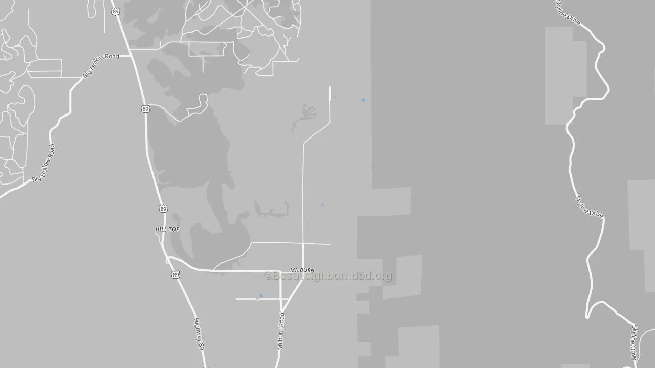 Bike Grade map of Milburn, UT