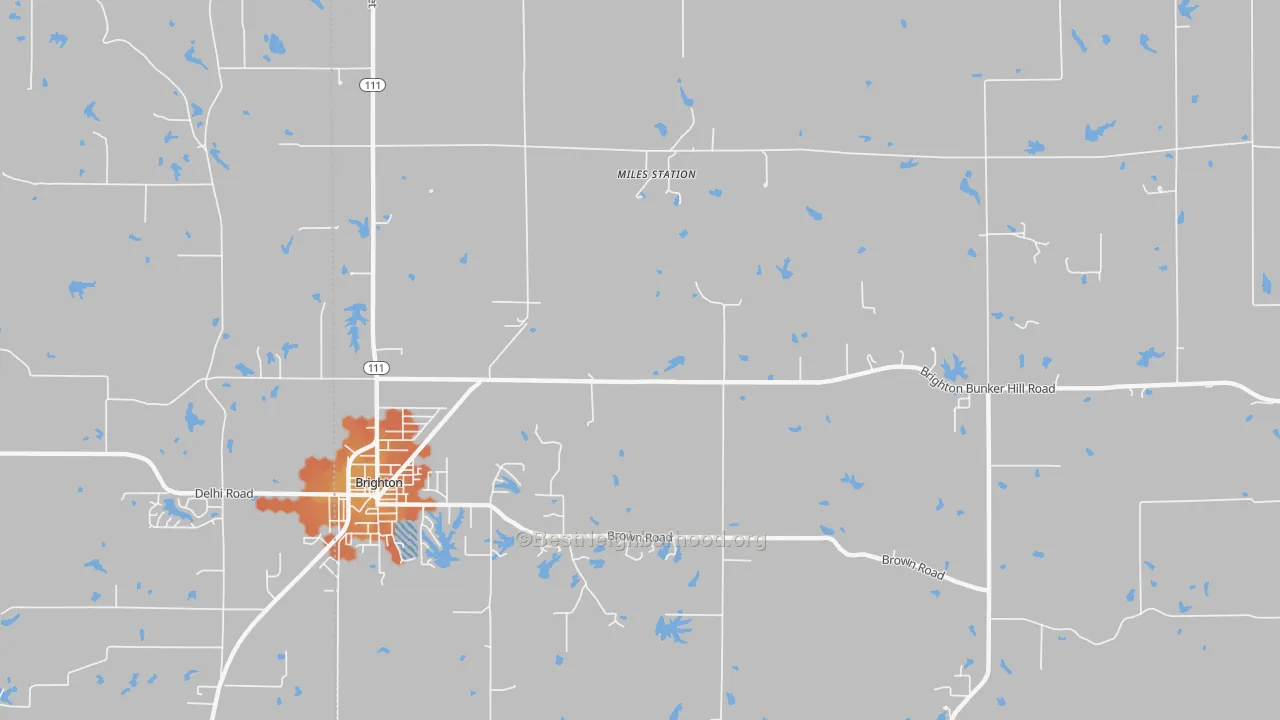Bike Grade map of Miles Station, IL