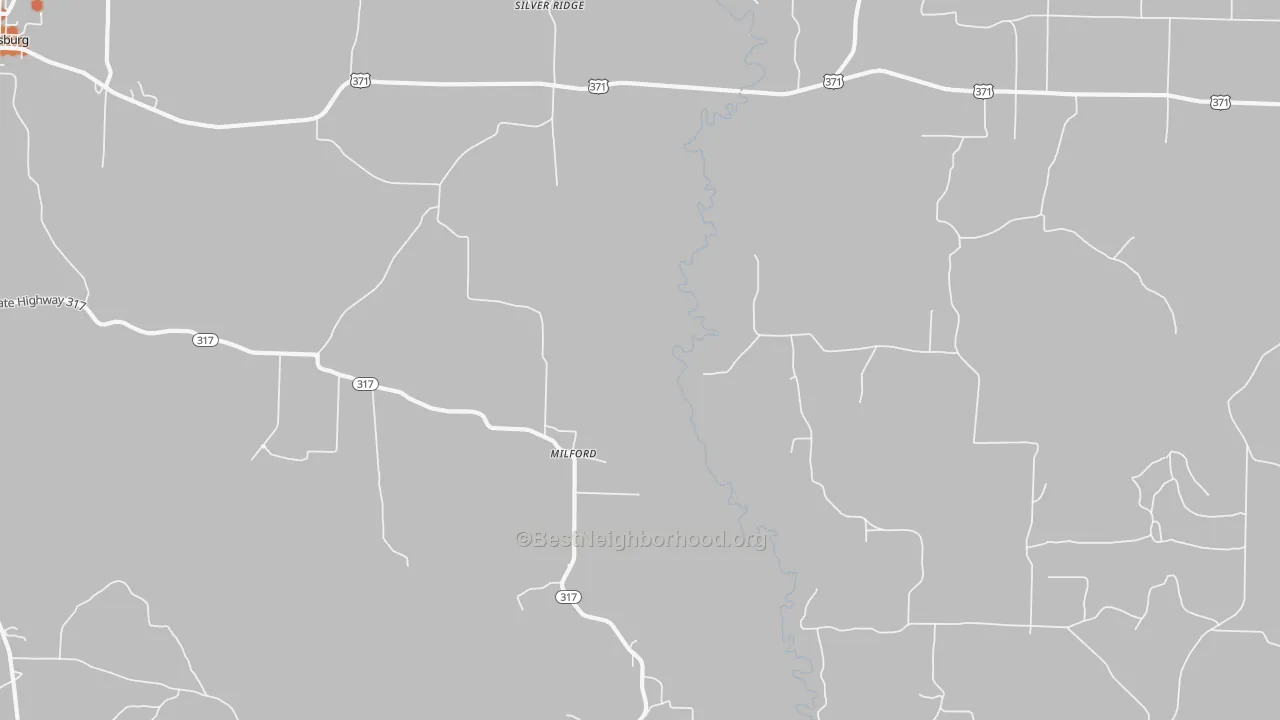 Bike Grade map of Milford, AR