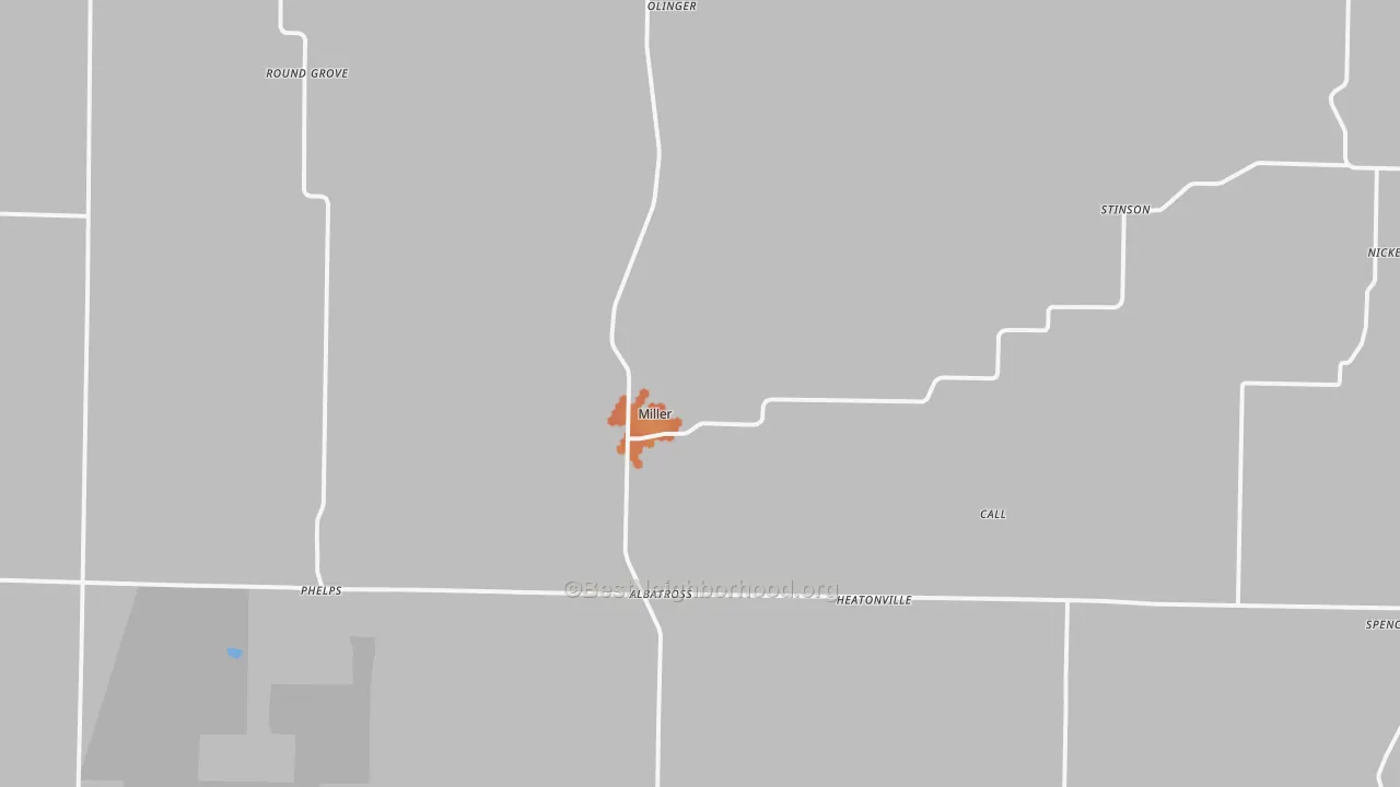 Bike Grade map of Miller, MO