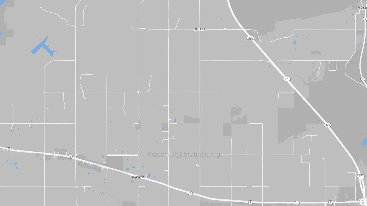 Bike Grade map of Miller, OK