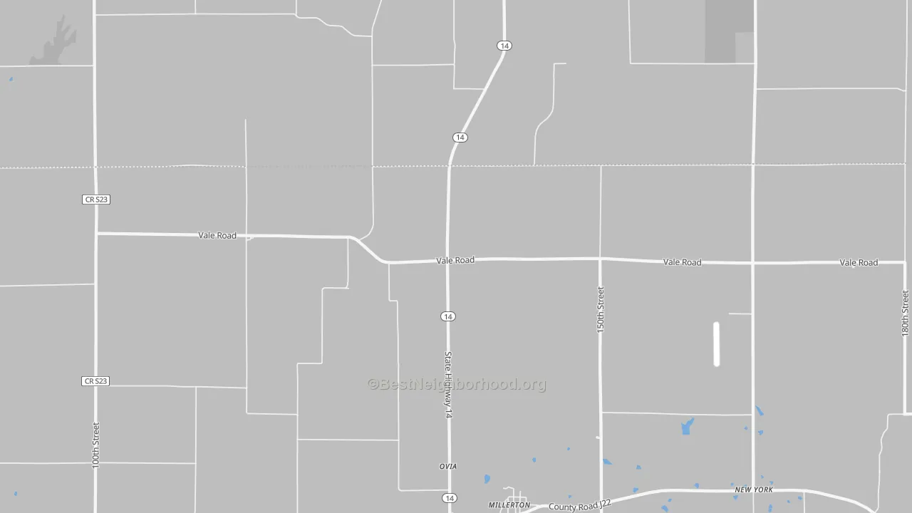 Bike Grade map of Millerton, IA