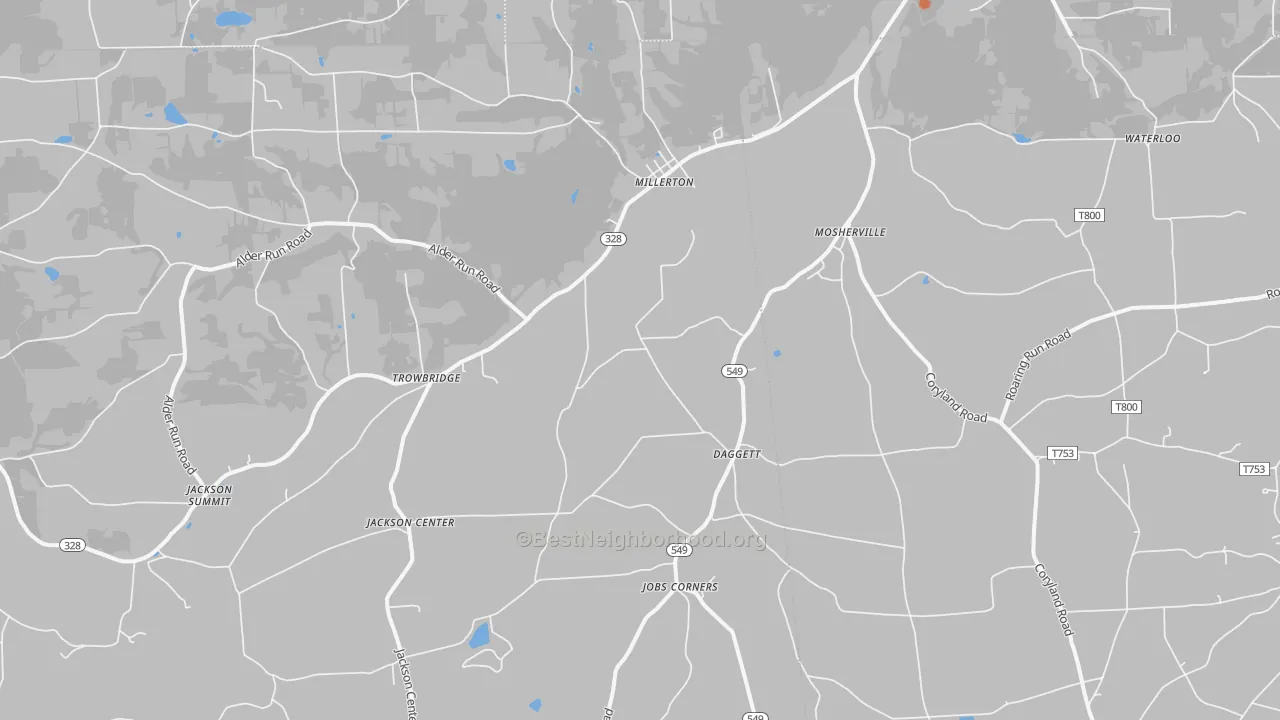 Bike Grade map of Millerton, PA