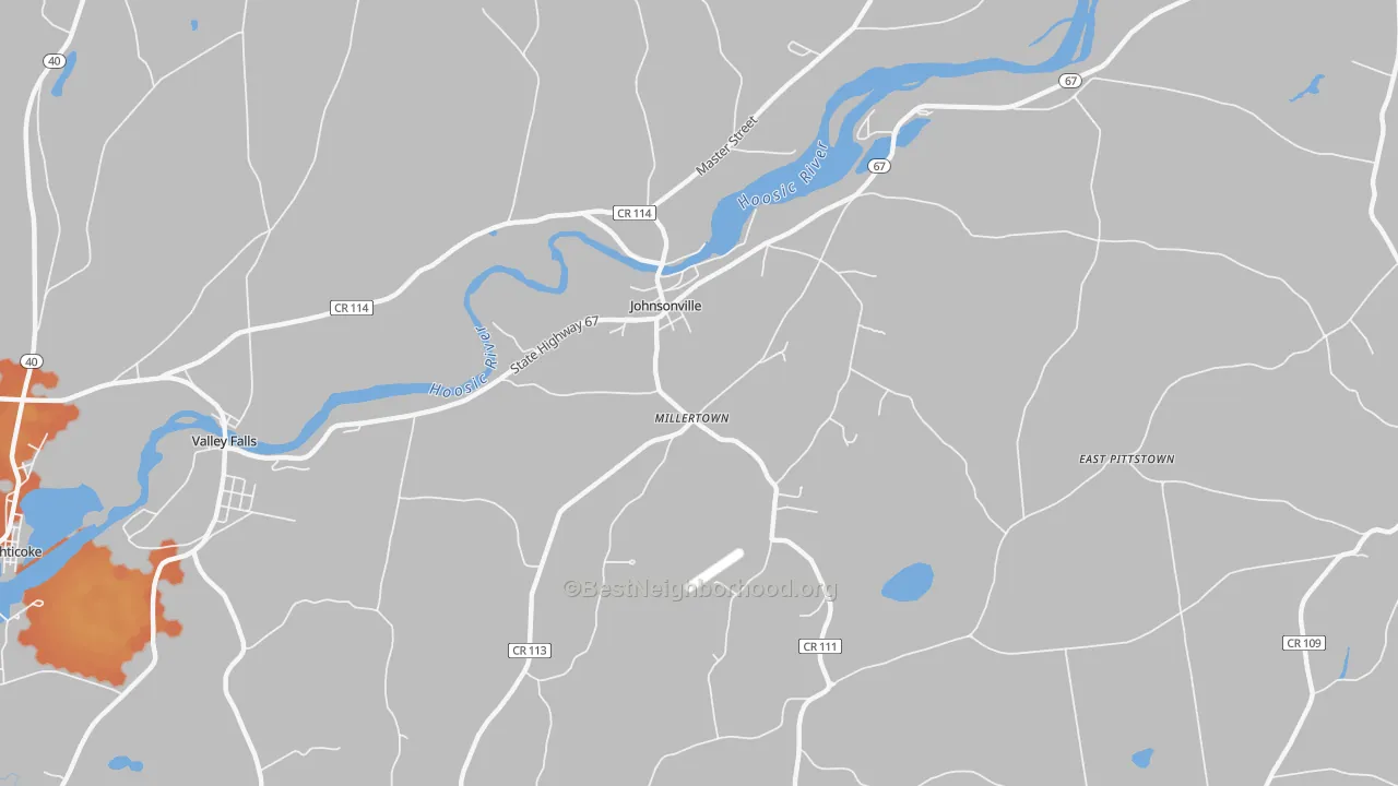 Bike Grade map of Millertown, NY