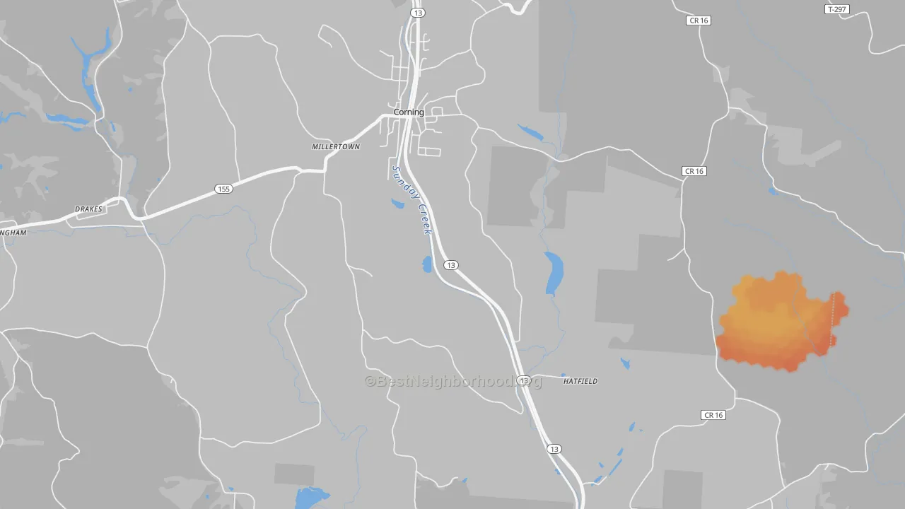 Bike Grade map of Millertown, OH