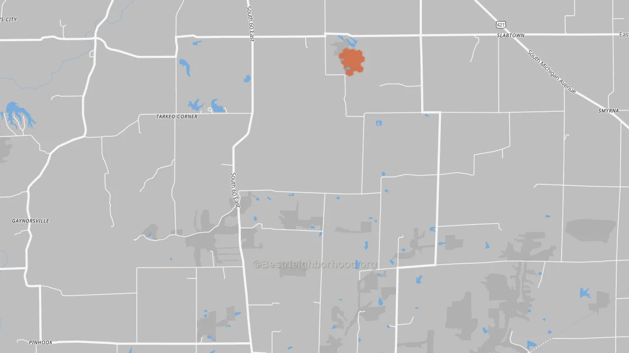 Bike Grade map of Millhousen, IN