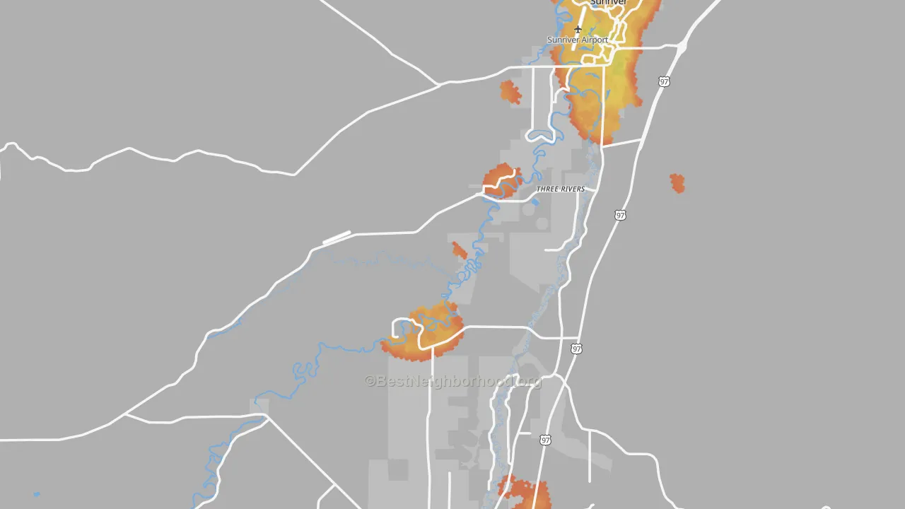 Bike Grade map of Millican, OR