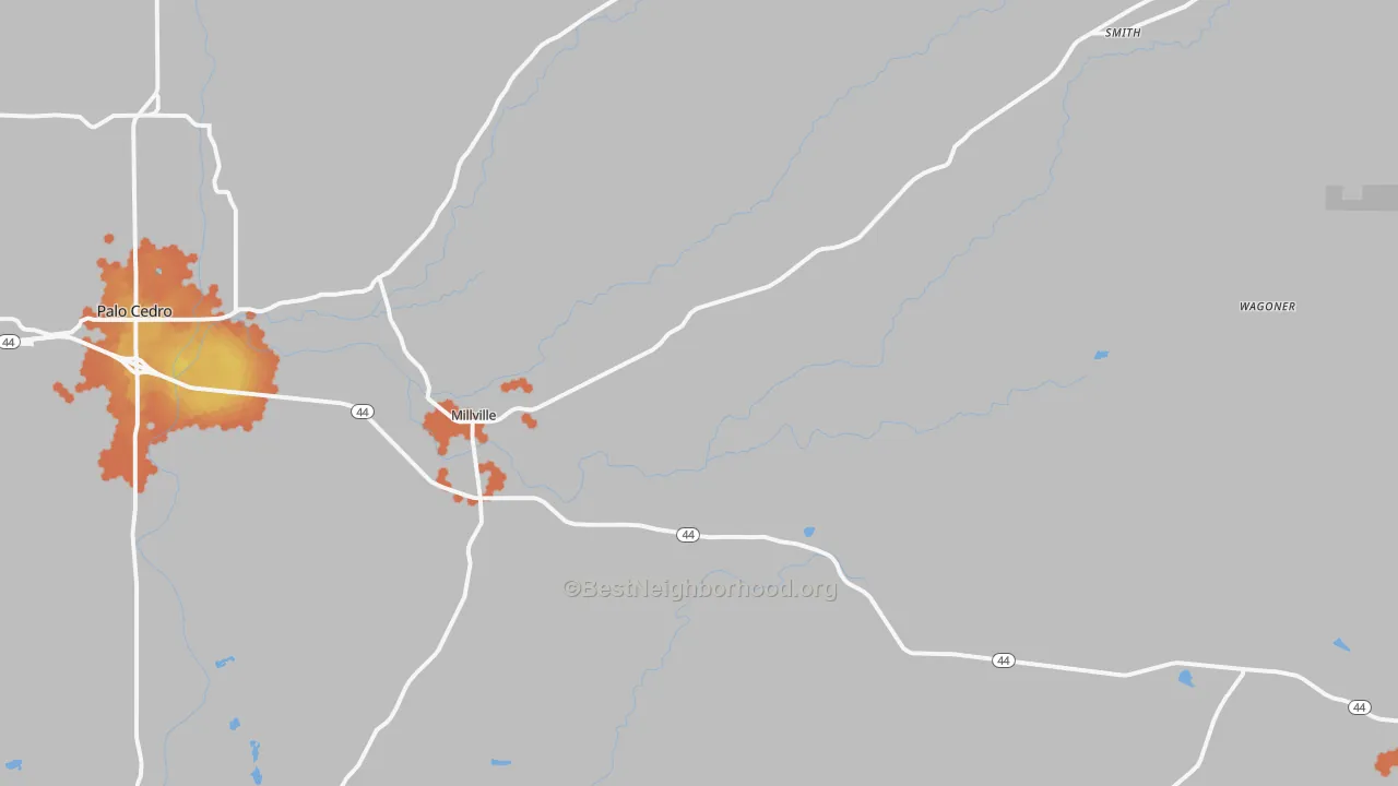 Bike Grade map of Millville, CA