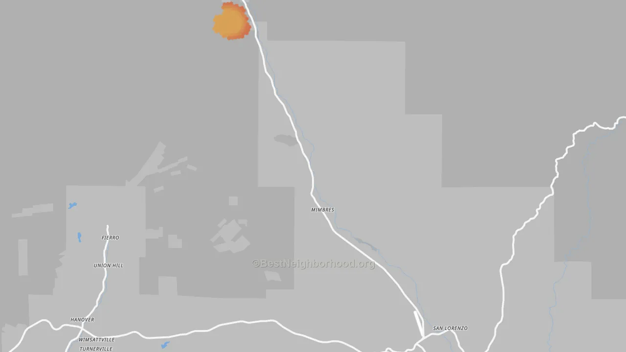 Bike Grade map of Mimbres, NM