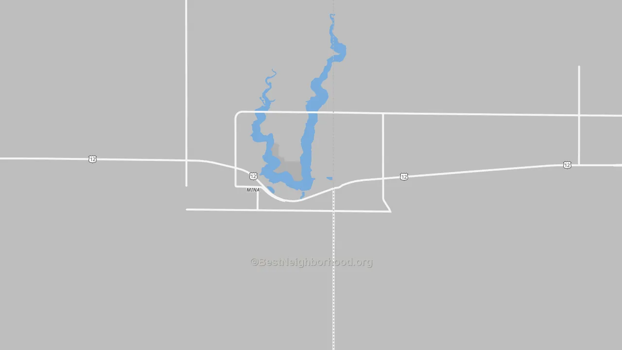 Bike Grade map of Mina, SD