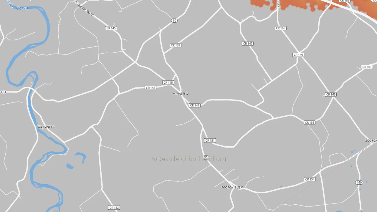 Bike Grade map of Minaville, NY