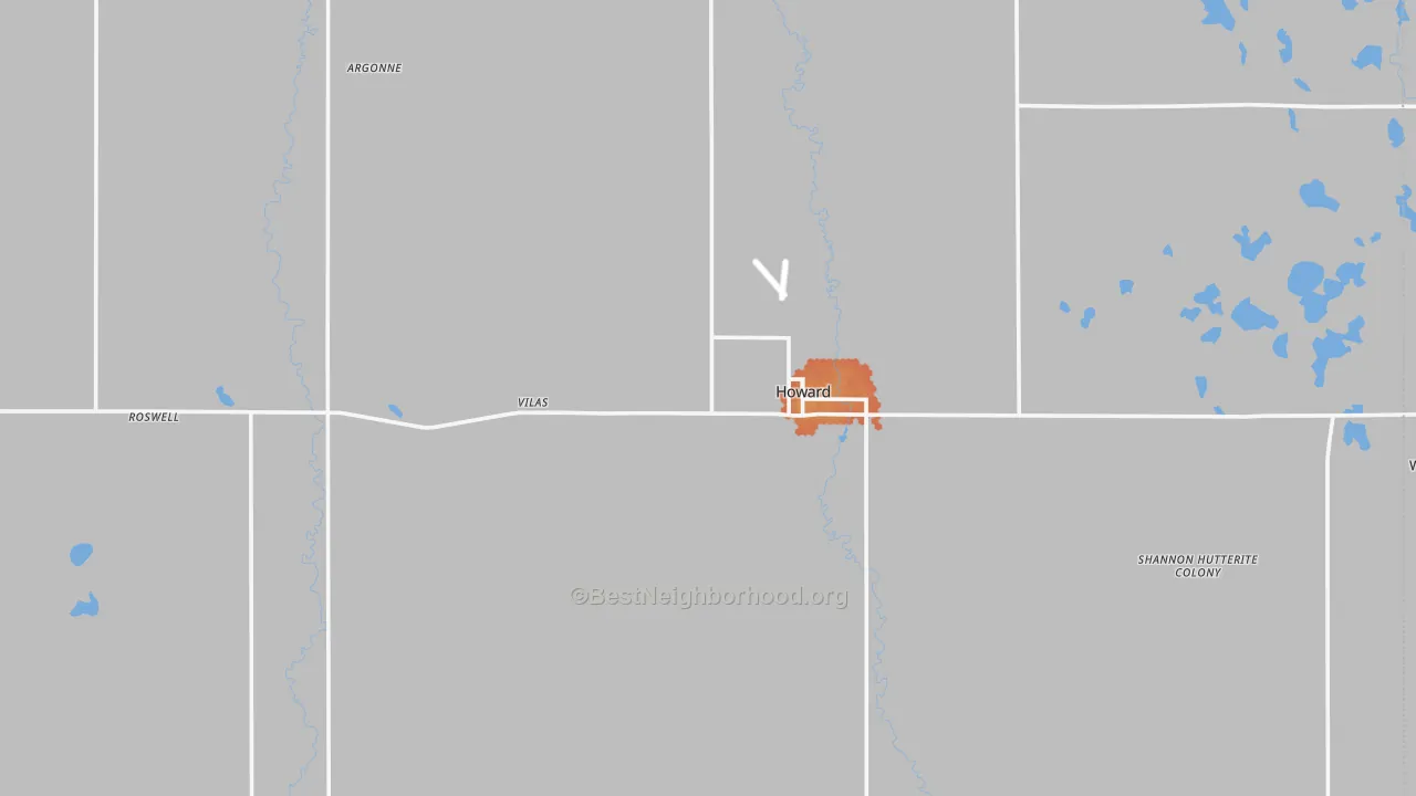 Bike Grade map of Miner County, SD