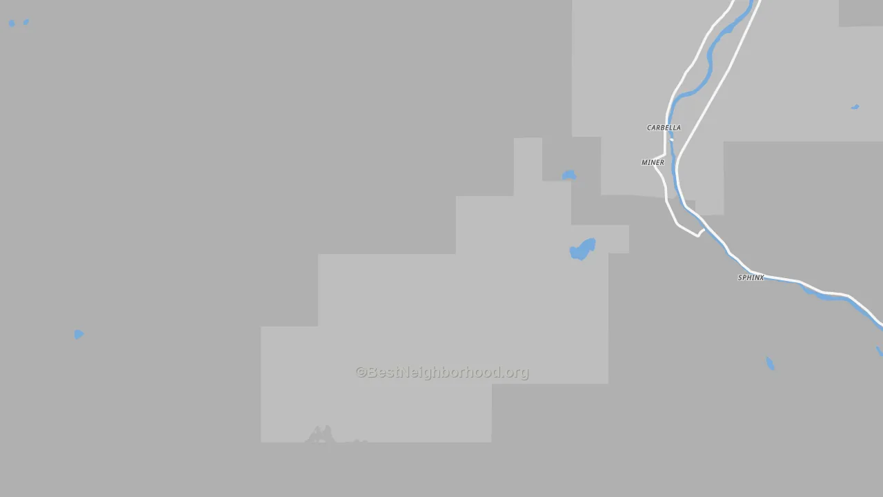 Bike Grade map of Miner, MT