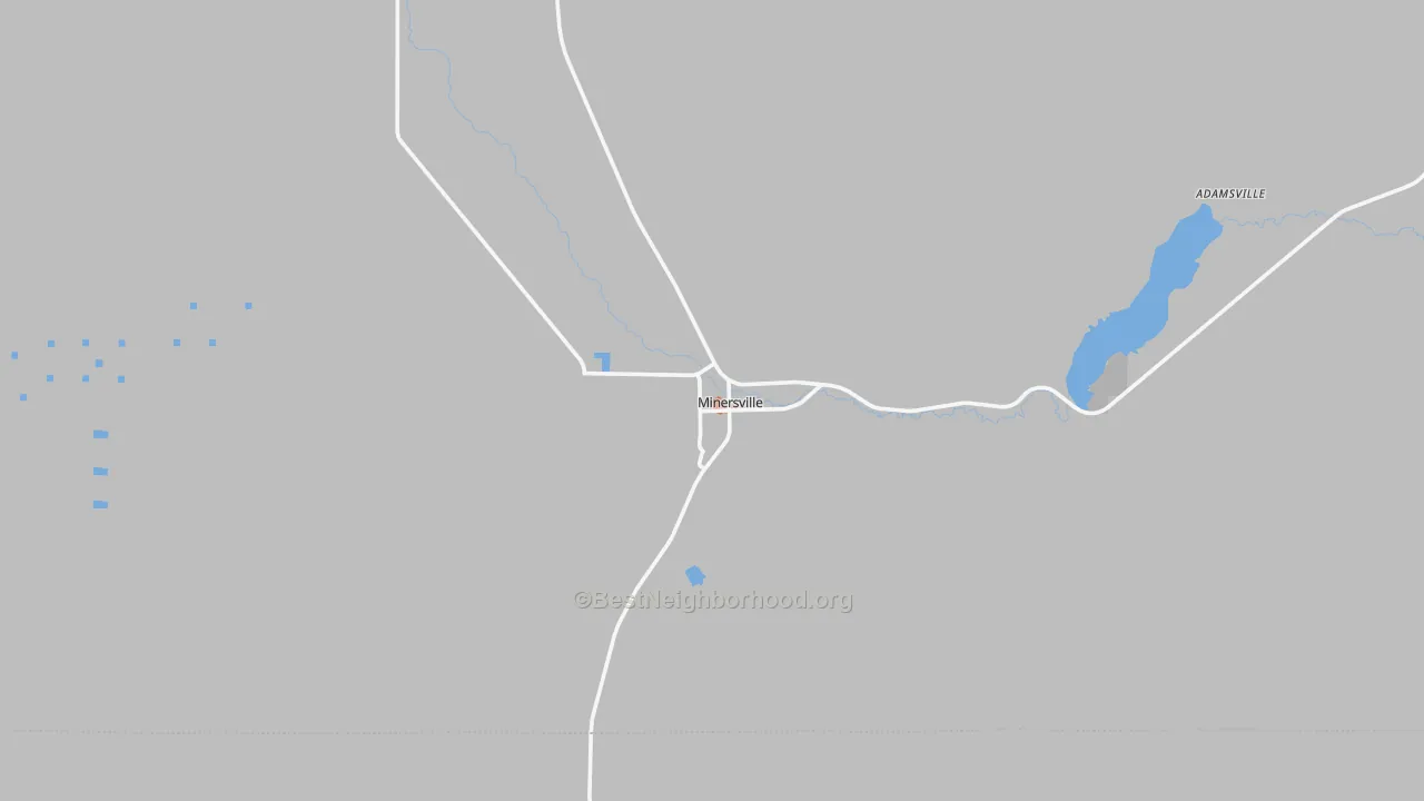 Bike Grade map of Minersville, UT