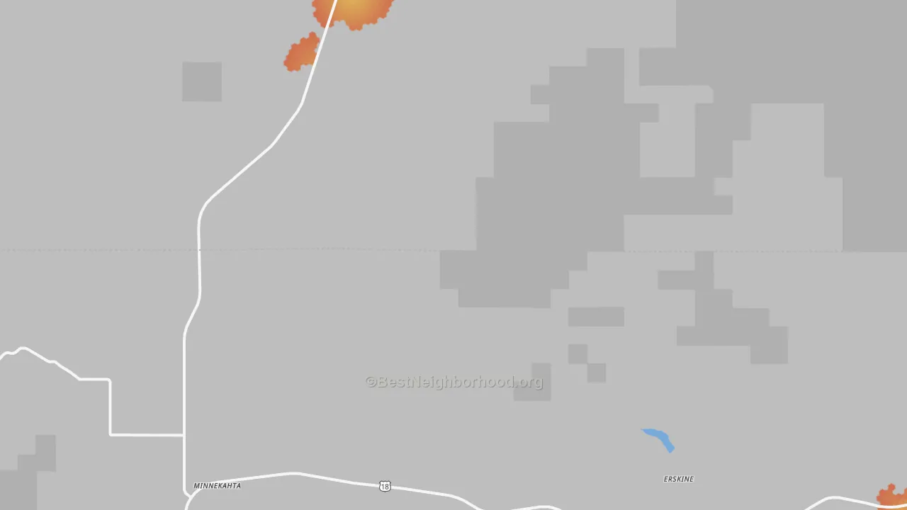 Bike Grade map of Minnekahta, SD