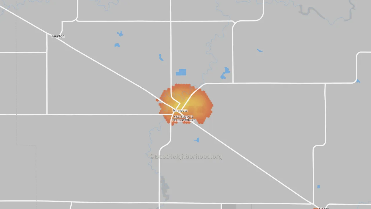 Bike Grade map of Minneota, MN