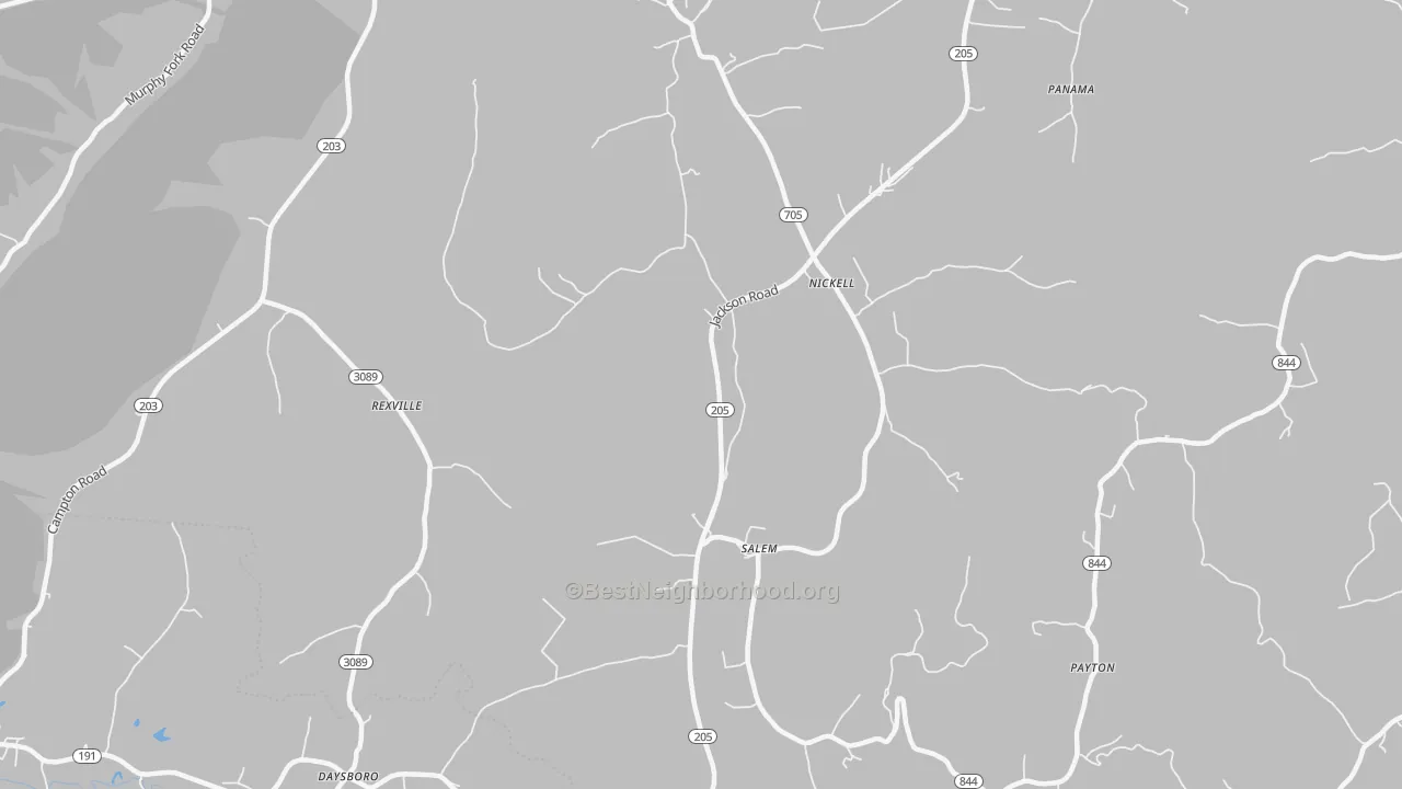 Bike Grade map of Mize, KY