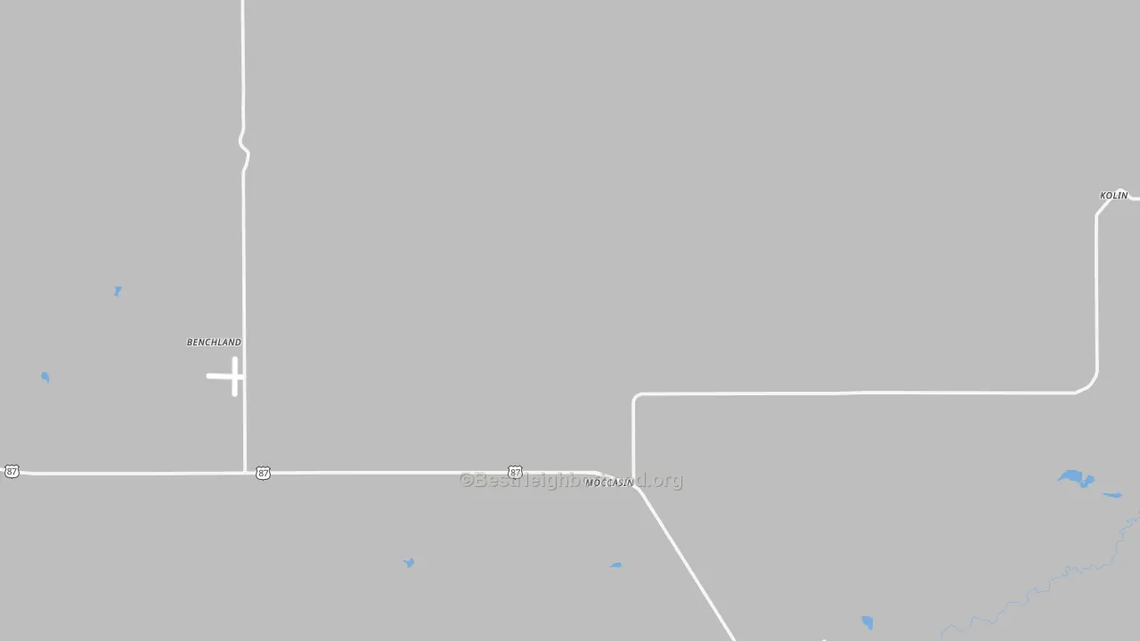Bike Grade map of Moccasin, MT