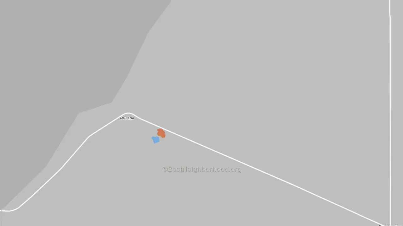 Bike Grade map of Modena, UT