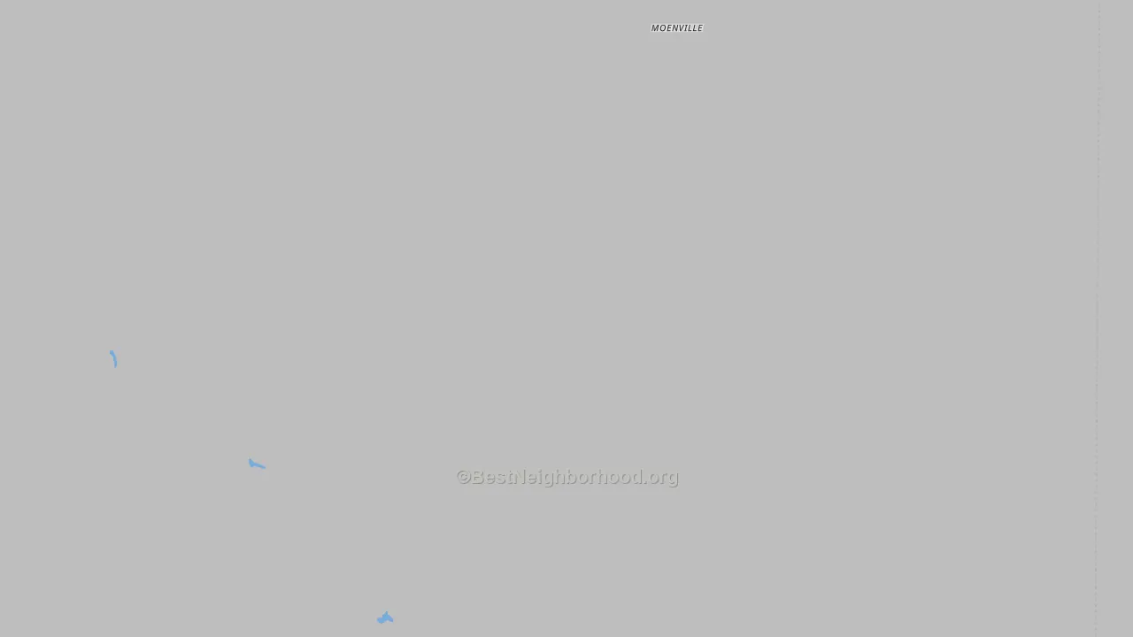 Bike Grade map of Moenville, SD