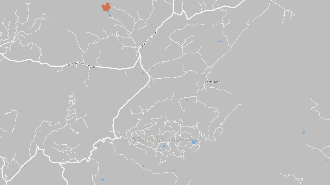 Bike Grade map of Moffitt Hill, NC
