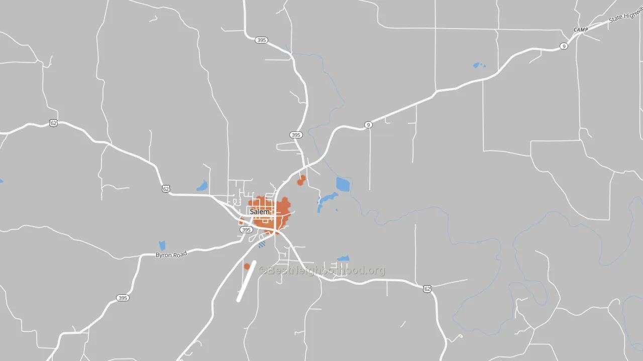 Bike Grade map of Moko, AR
