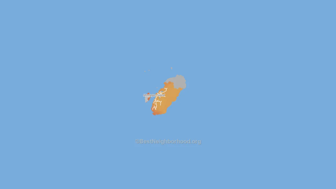 Bike Grade map of Monhegan, ME