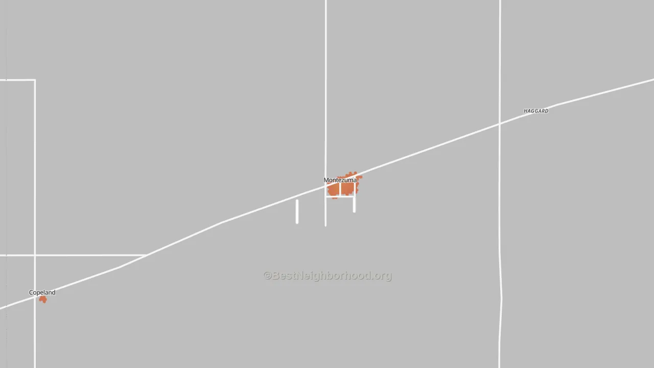 Bike Grade map of Montezuma, KS