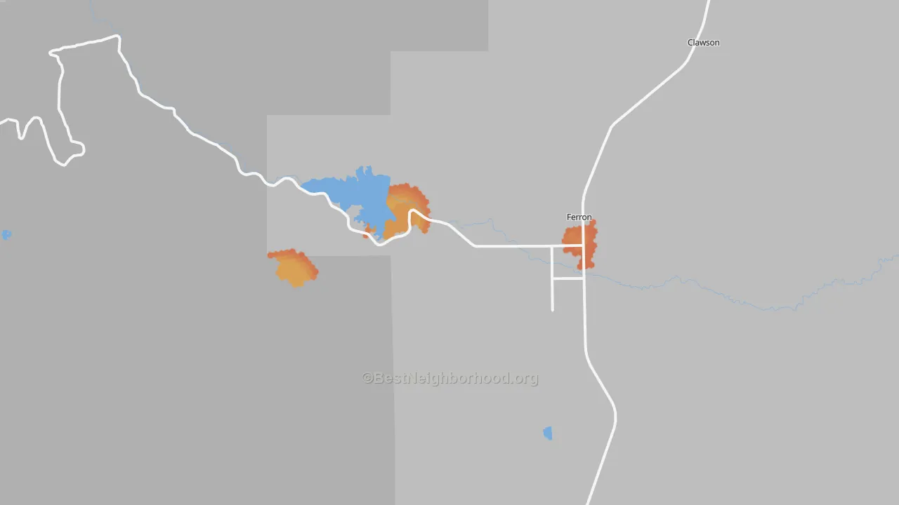 Bike Grade map of Moore, UT
