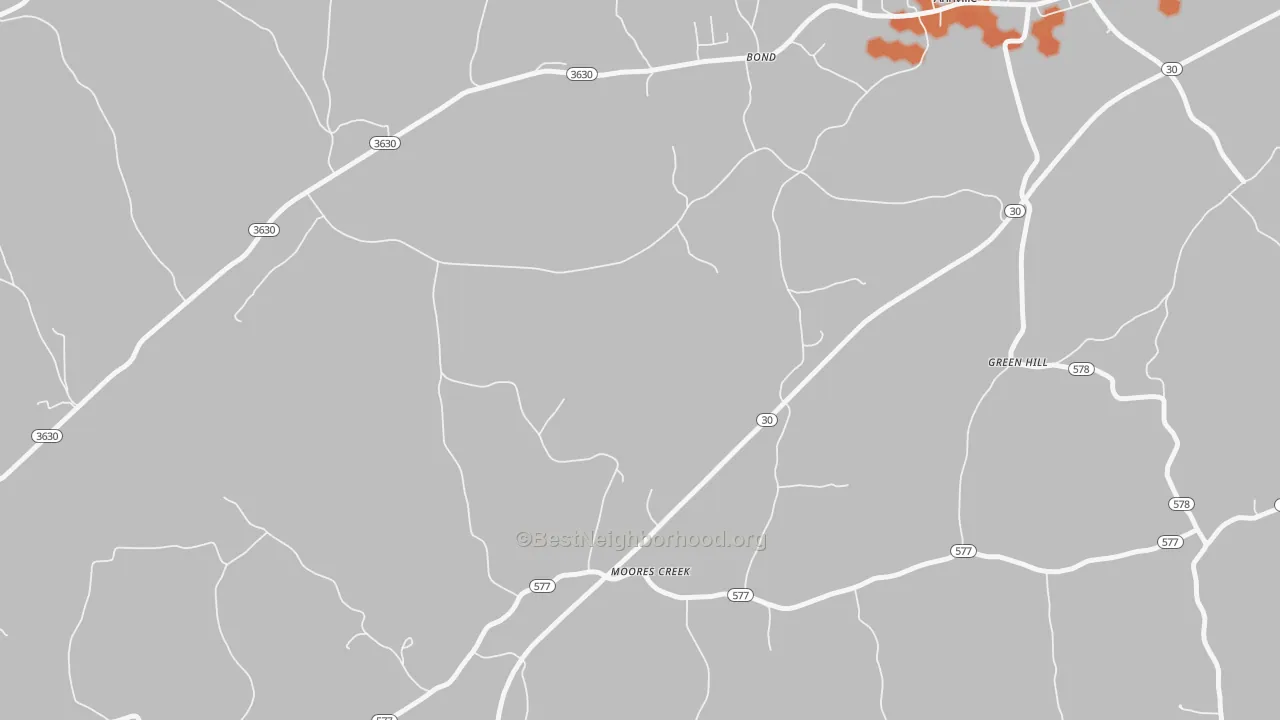 Bike Grade map of Moores Creek, KY