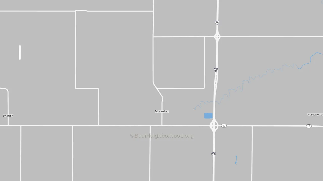 Bike Grade map of Mooreton, ND