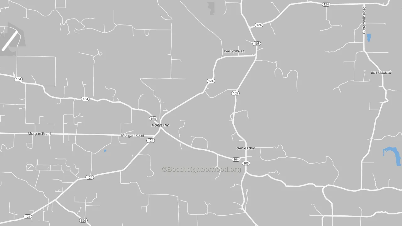Bike Grade map of Moreland, AR
