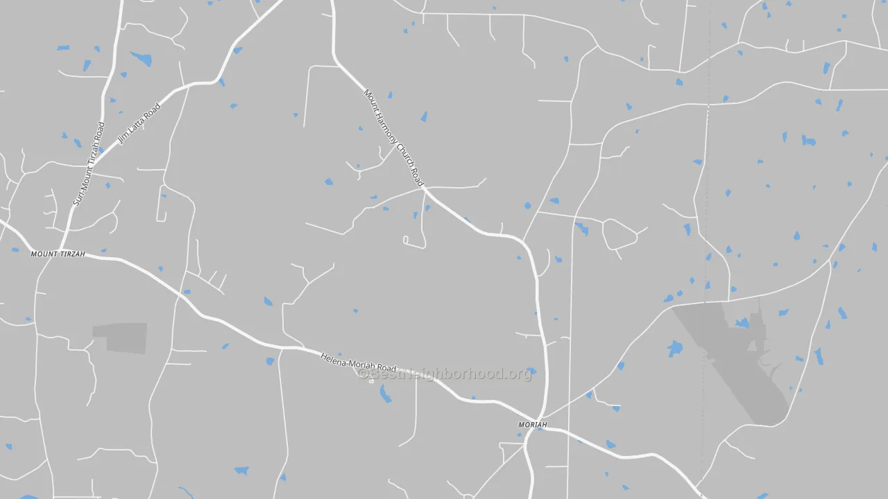 Bike Grade map of Moriah, NC