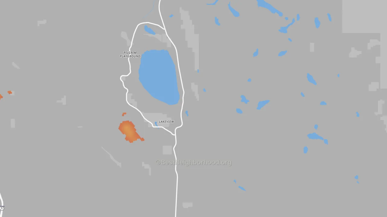 Bike Grade map of Mormon Lake, AZ