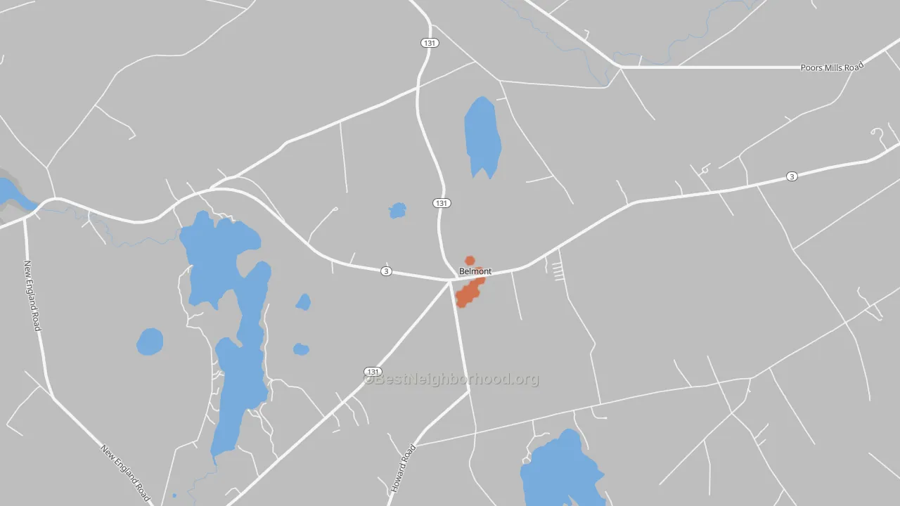Bike Grade map of Morrill, ME