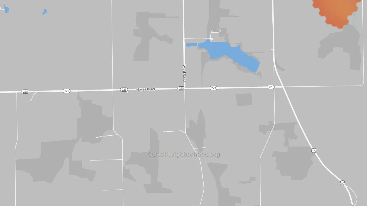 Bike Grade map of Morris Corner, ME