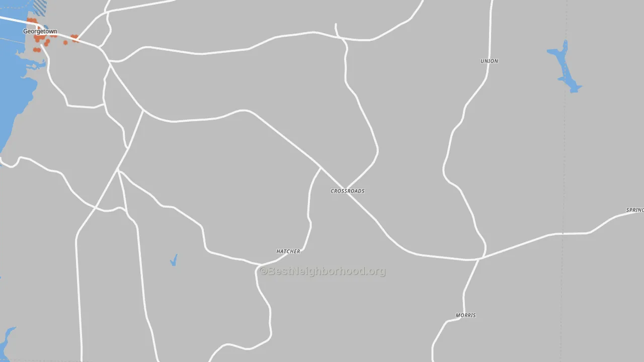Bike Grade map of Morris, GA