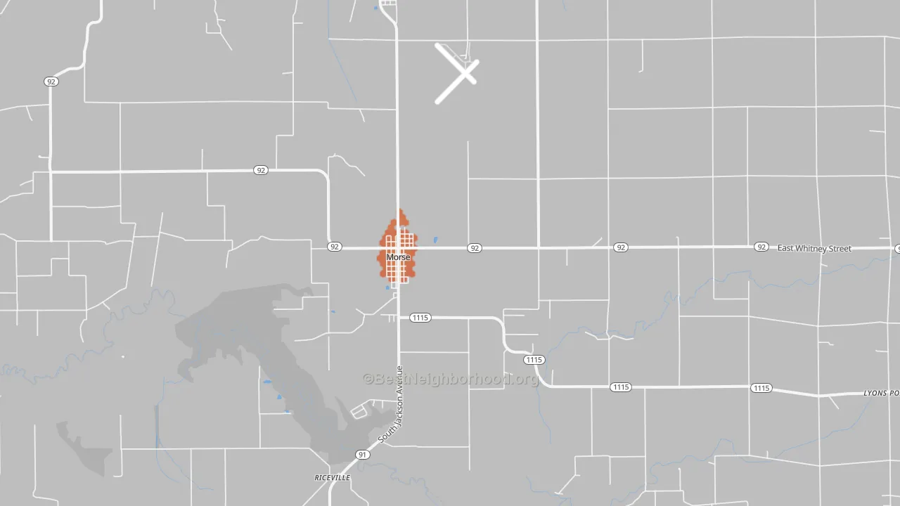 Bike Grade map of Morse, LA