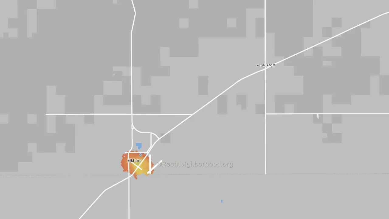 Bike Grade map of Morton County, KS