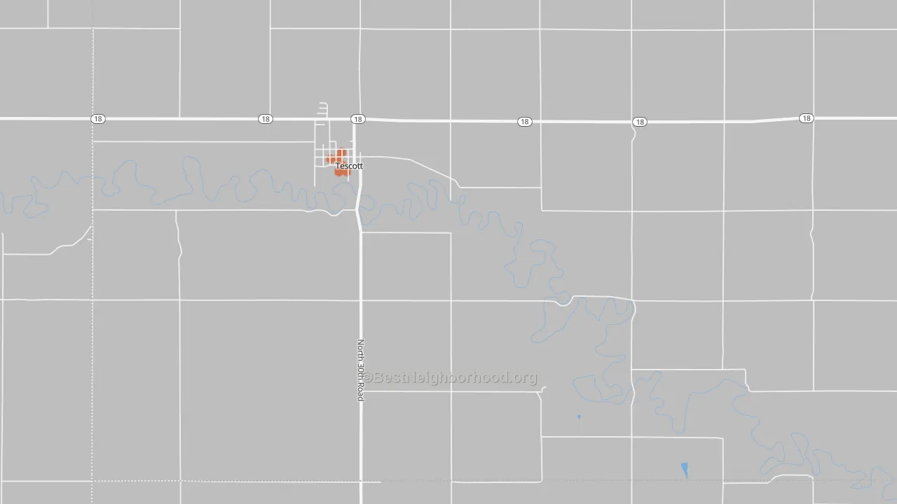 Bike Grade map of Morton, KS