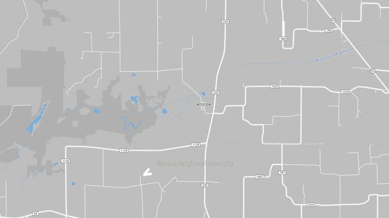 Bike Grade map of Moscow, KY