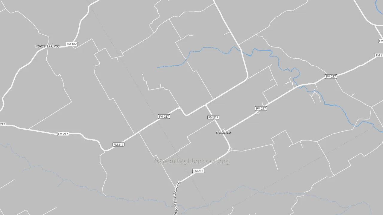 Bike Grade map of Mosheim, TX