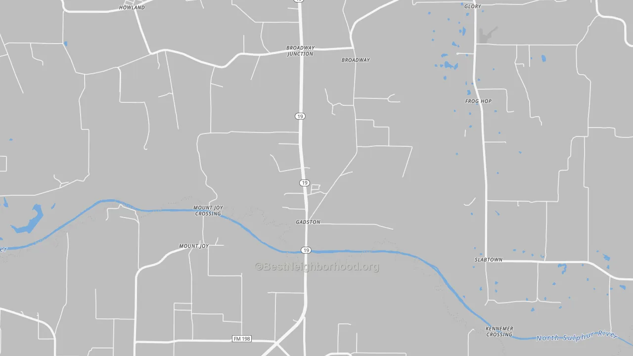 Bike Grade map of Mount Joy, TX